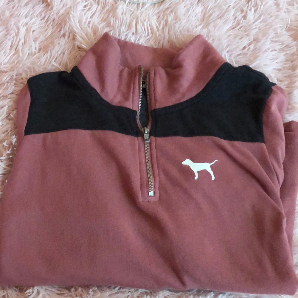Classic Victoria Secret Pink halfzip (size small)